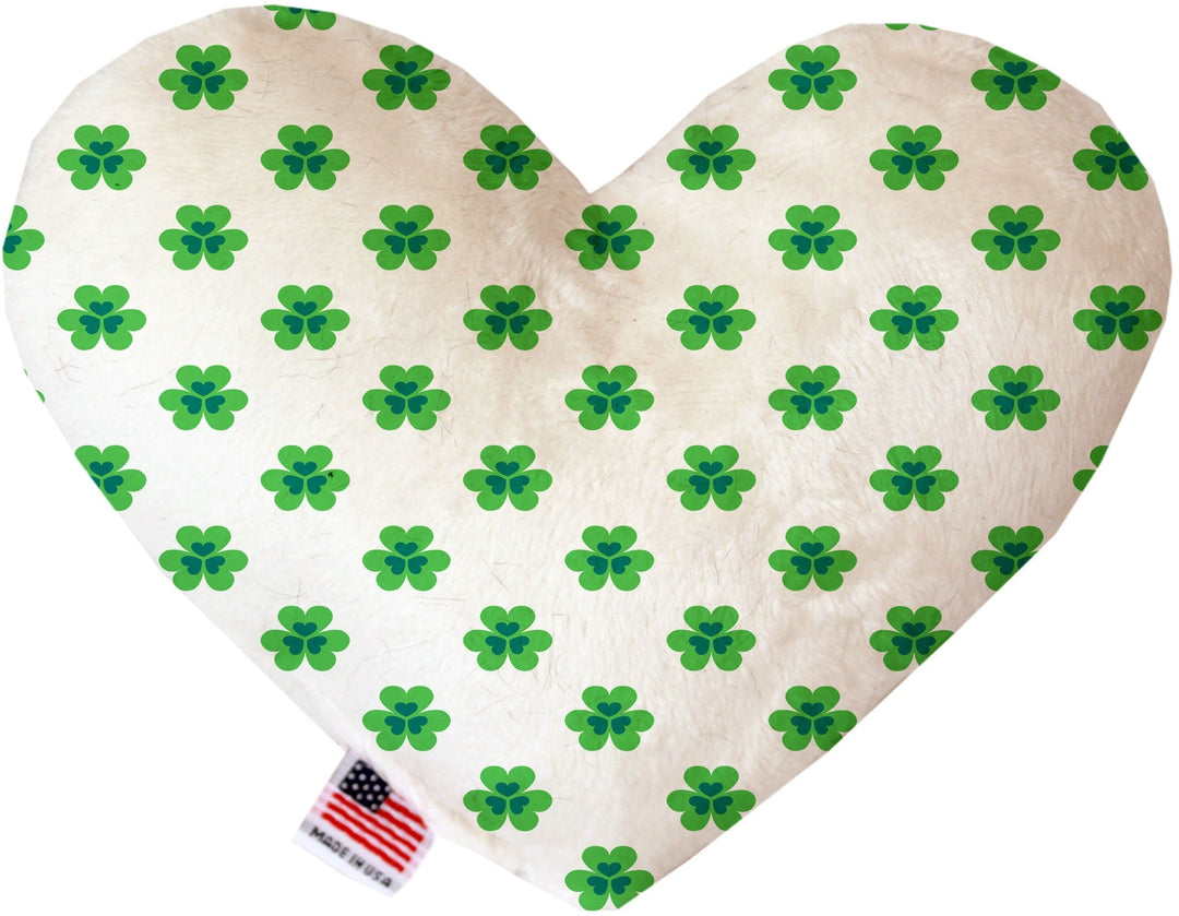 Pet and Dog Canvas or Plush Heart or Bone Toy, "St. Patrick's Day Group" (Available in different sizes, and 6 different pattern options!)