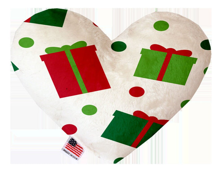 Christmas Pet and Dog Canvas or Plush Heart or Bone Toy, "Classy Christmas Group" (Available in different sizes and 6 different patterns!)