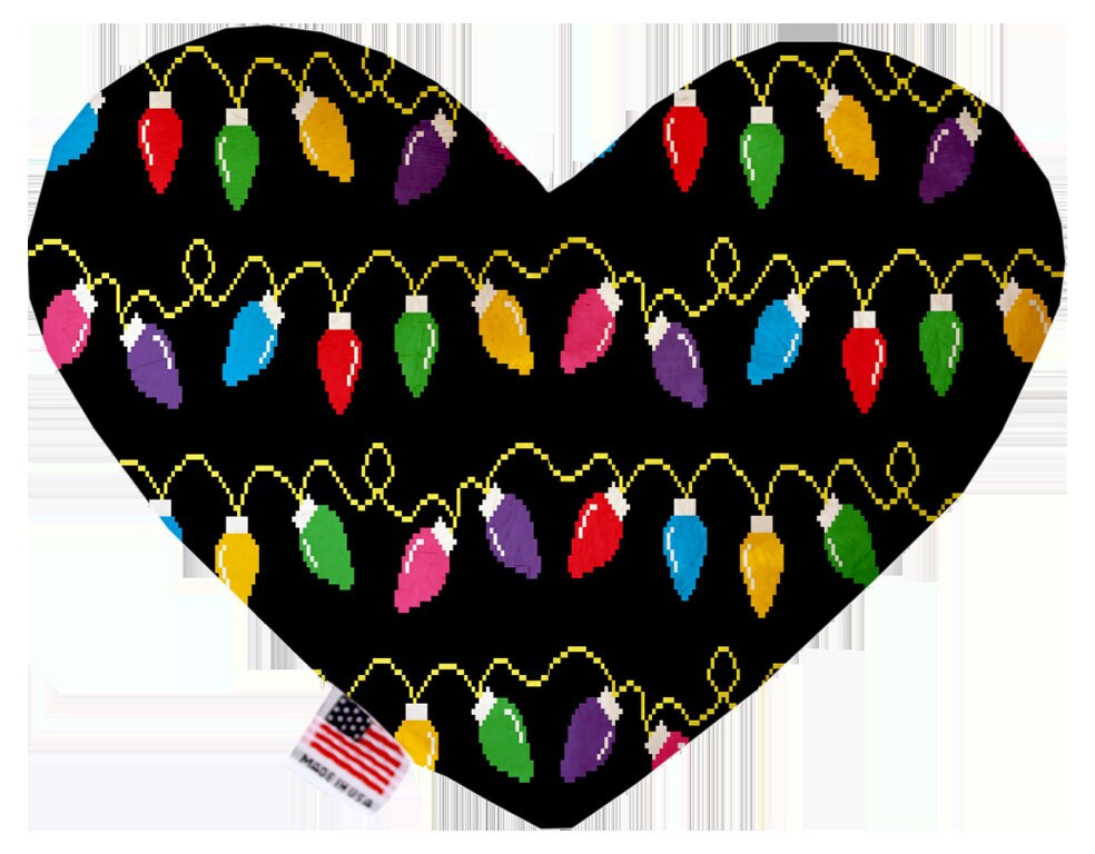 Christmas Pet and Dog Canvas or Plush Heart or Bone Toy, "Candy Cane Lane Group" (Available in different sizes and 8 different patterns!)