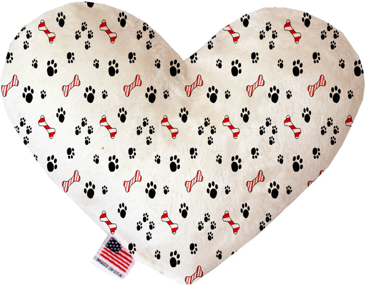 Pet and Dog Canvas or Plush Heart or Bone Toy, "Valentine's Day Group" (Available in different sizes, and 8 different pattern options!)