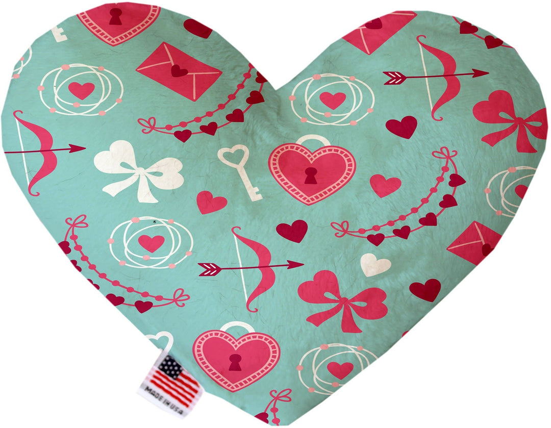 Valentine's Day Pet & Dog Canvas or Plush Heart or Bone Toy, "Sweet Love Group" (Available in different sizes and 6 pattern options!)