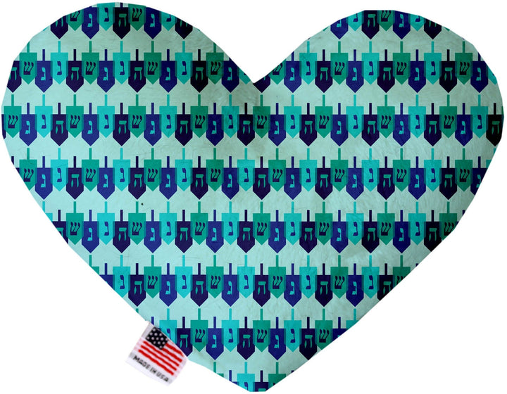 Pet and Dog Canvas or Plush Heart or Bone Toy, "Hanukkah Group" (Available in different sizes, and 8 different pattern options!)
