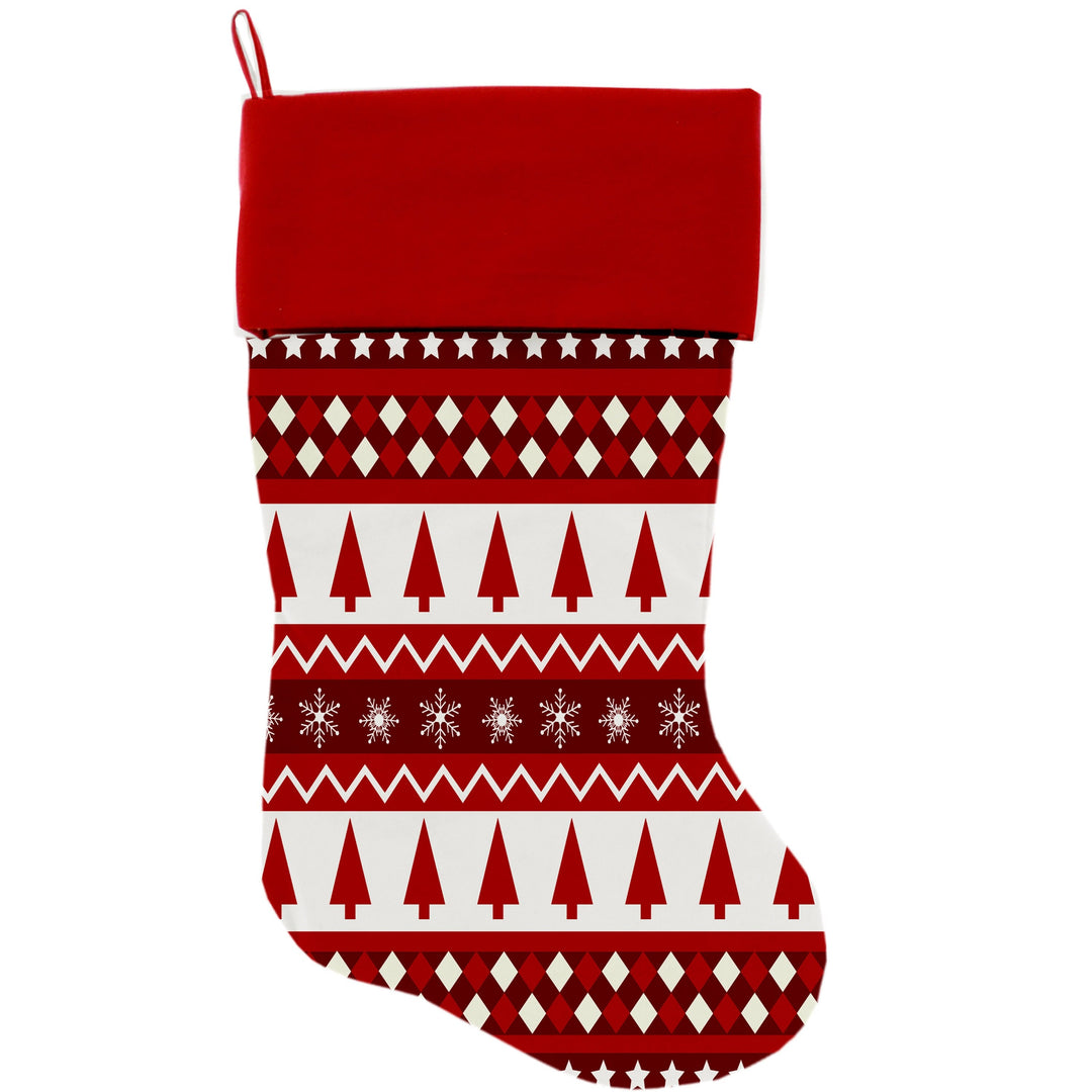 Christmas Velvet Stocking, "Candy Cane Lane Group"