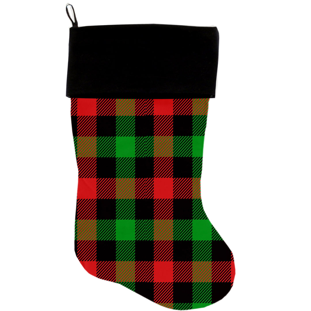 Christmas Velvet Stocking, "Christmas Plaids & Argyles Group"