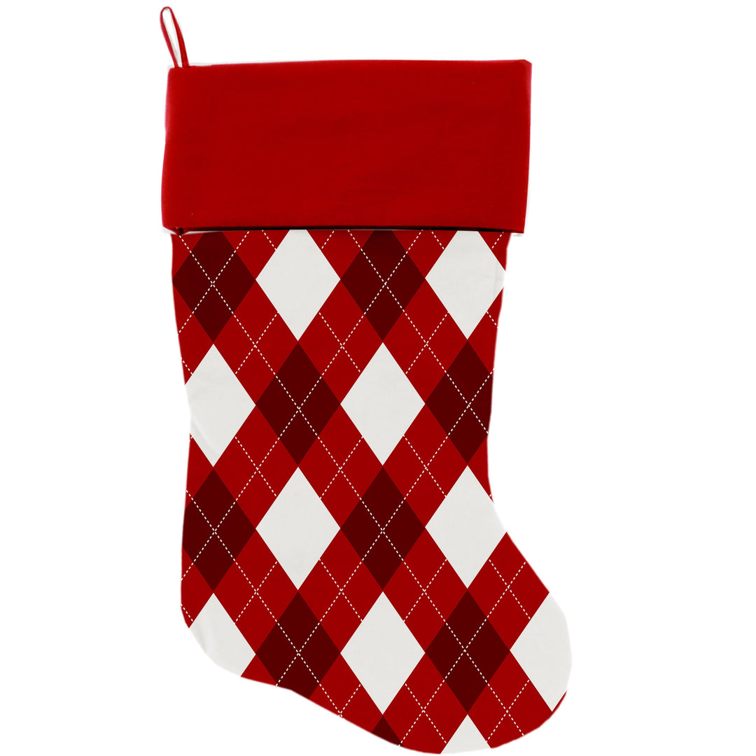 Christmas Velvet Stocking, "Christmas Plaids & Argyles Group"