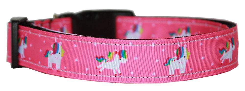 Pet Dog & Cat Nylon Collar or Leash, "Unicorn" *Available in Pink, Blue, Mauve or Aqua!*