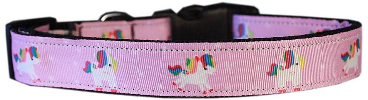 Pet Dog & Cat Nylon Collar or Leash, "Unicorn" *Available in Pink, Blue, Mauve or Aqua!*
