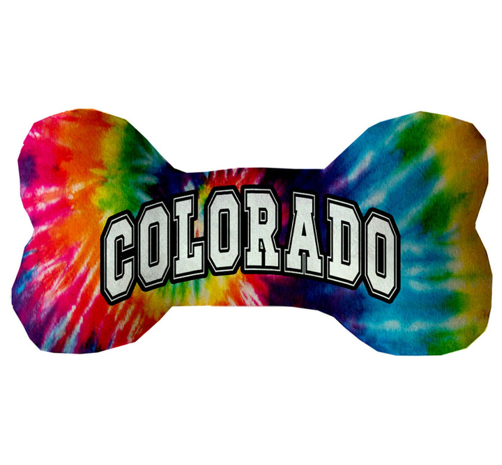 Pet & Dog Plush Bone Toys, "Colorado Desert" (Set 2 of 2 Colorado State Toy Options, available in different pattern options!)