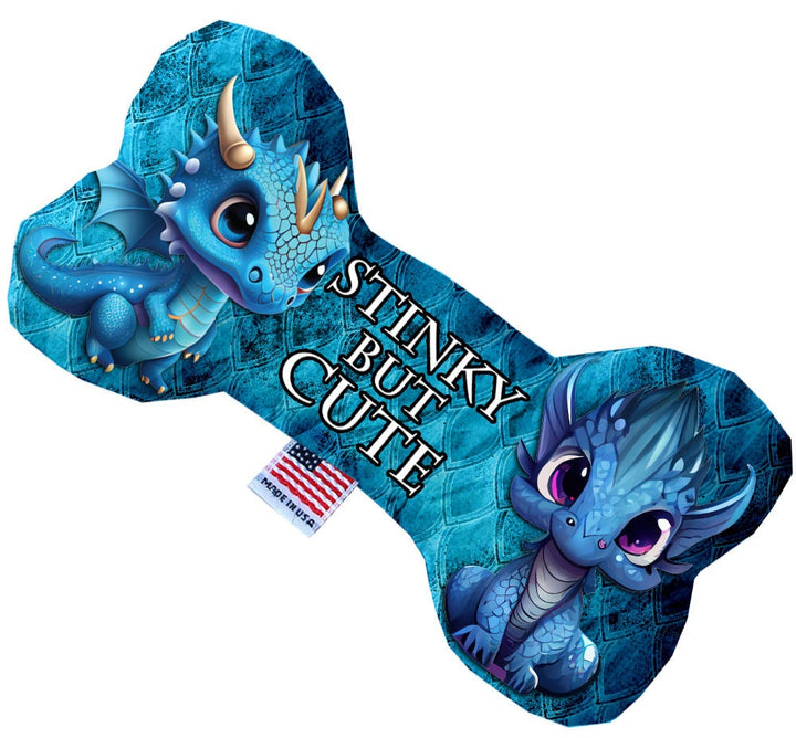 Pet and Dog Canvas or Plush Heart or Bone Toy, "Dragons Group" (Available in different sizes, and 4 different pattern options!)